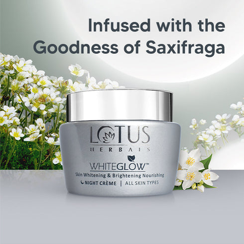 Lotus Herbals White Glow Nourishing Night Cream - Skin Whitening & Brightening